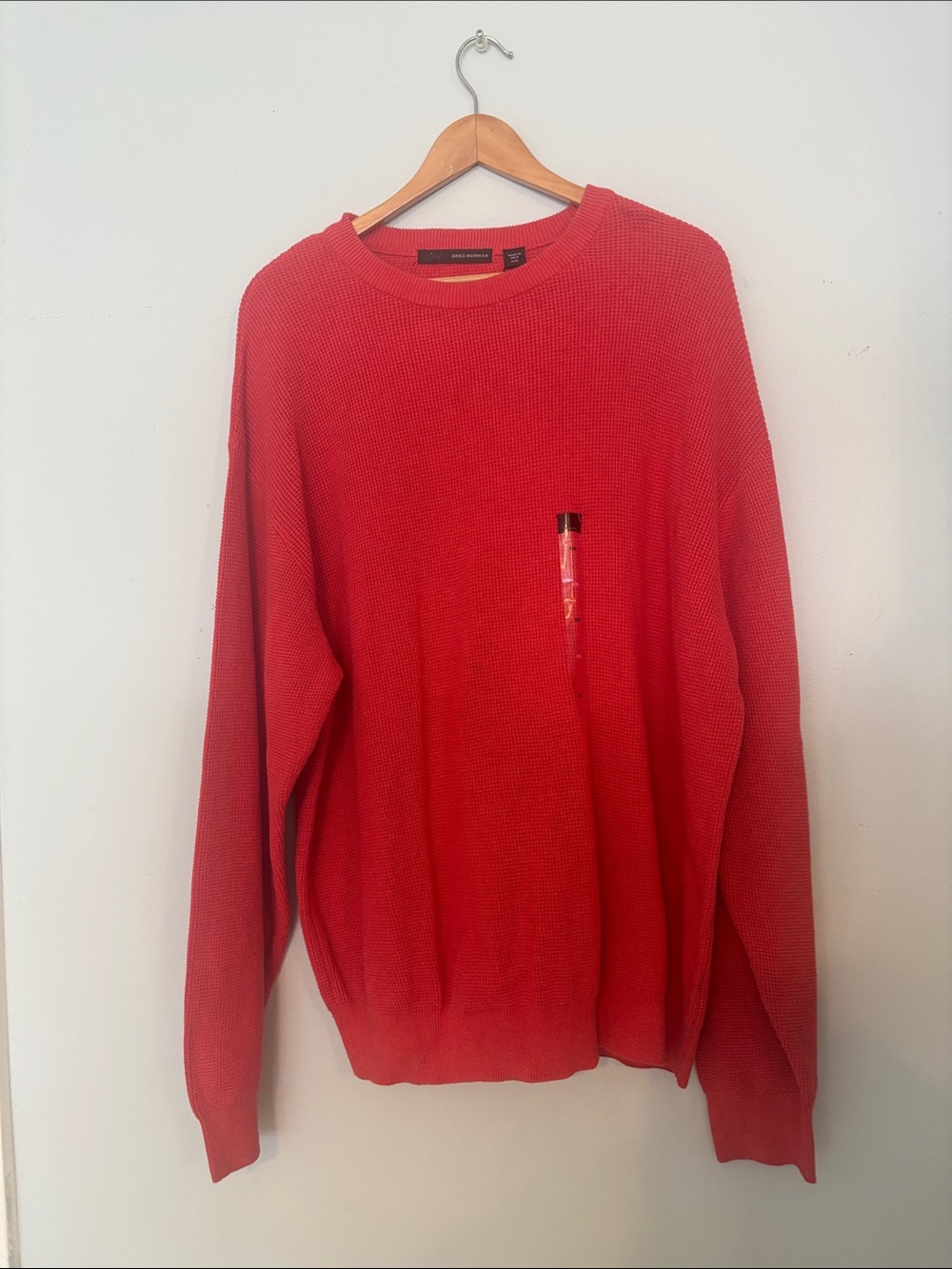 Men's Red Crewneck Sweater - Classic Knit